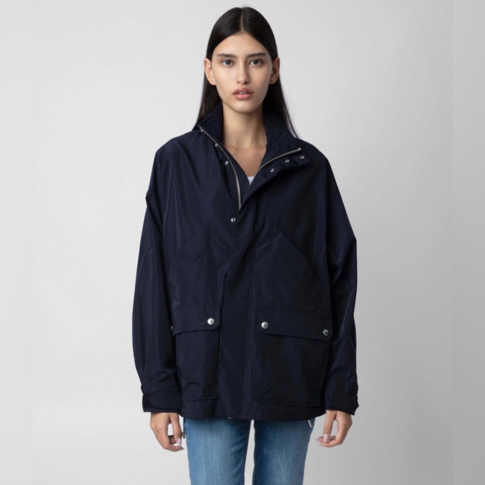 Zadig & Voltaire Brand New Blue Kinta Jacket Nylon